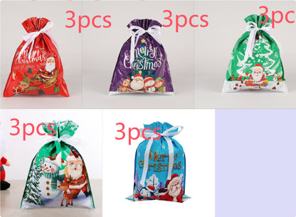 Home Fashion Simple Drawstring Christmas Gift Bag Suit