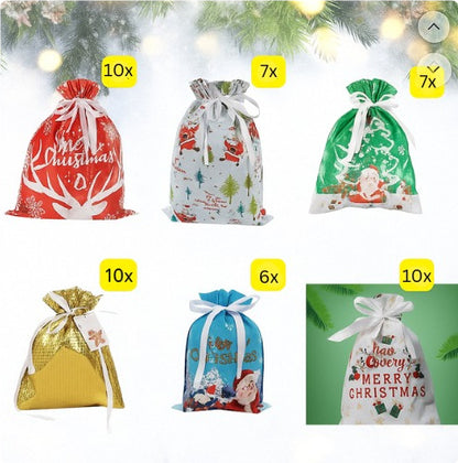 Home Fashion Simple Drawstring Christmas Gift Bag Suit